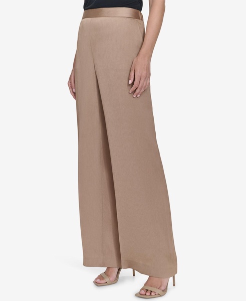 Women's Mid-Rise Straight-Leg Pull-On Pants