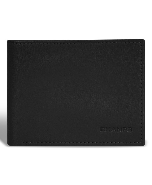 Men's Onyx Collection Leather Center Wing Wallet