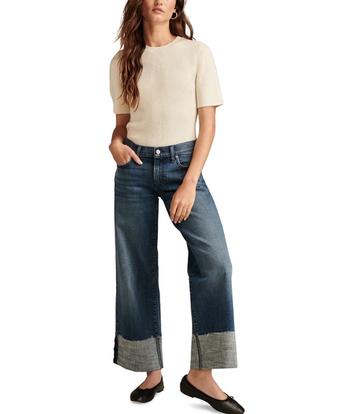 Women's Lucky Legend Sweet Wide-Leg Cuffed Jeans