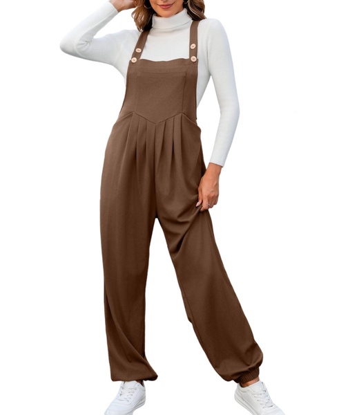 Women's Square Neck Sleeveless Jumpsuit