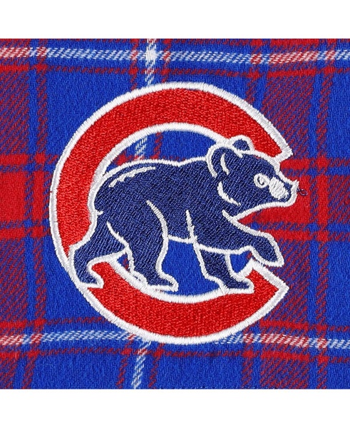 Men's Royal, Red Chicago Cubs Ledger Flannel Boxers