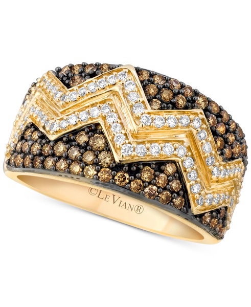 Chocolatier® Chevron™ Diamond Pavé Band (1 ct. t.w.) in 14k Gold