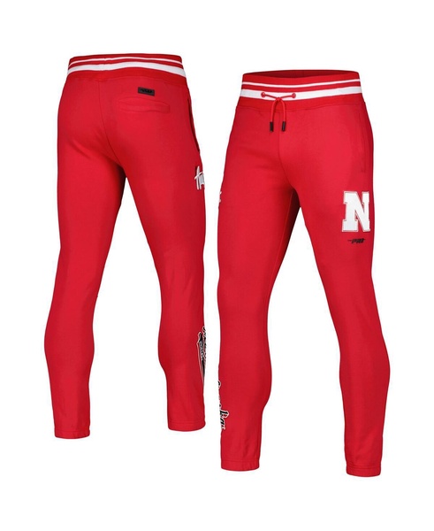 Men's Scarlet Nebraska Huskers Script Tail Fleece Sweatpants