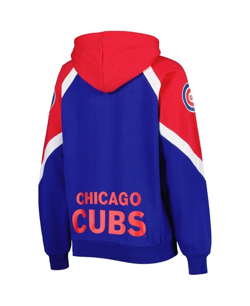 Women's Royal, Red Chicago Cubs Hail Mary Full-Zip Hoodie