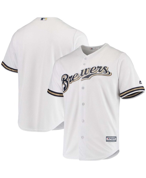 Men's White Milwaukee Brewers Team Official Jersey