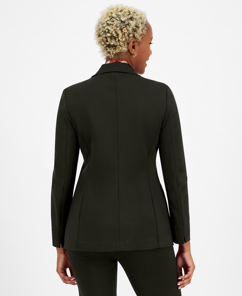 Women's Compression One-Button Long-Sleeve Blazer, Created for Macy's 