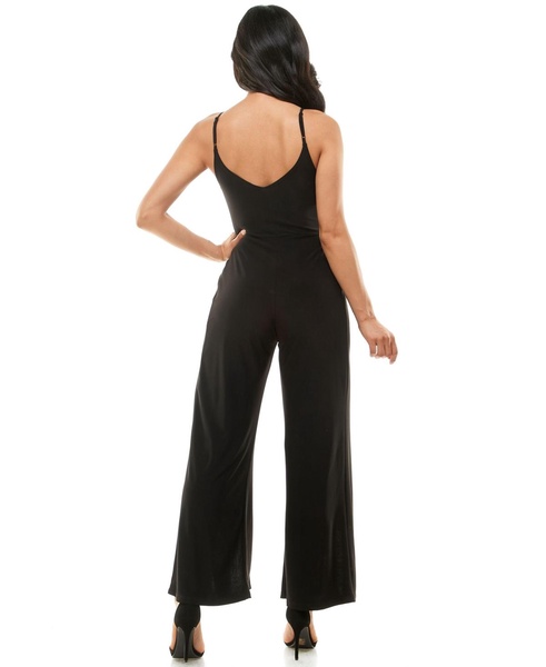 Women's Open Leg Jumpsuit , Black, XLarge