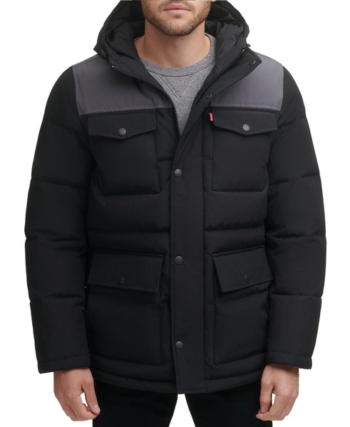 Levi’s® Men's Quilted Four Pocket Parka Hoody Jacket