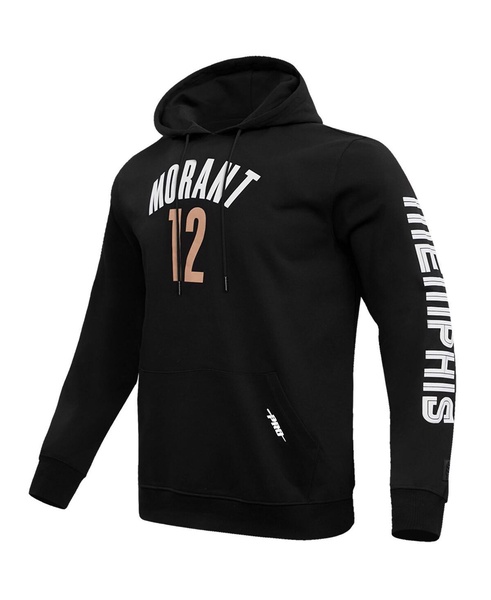 Men's Ja Morant Black Memphis Grizzlies 2023/24 City Edition Name and Number Pullover Hoodie