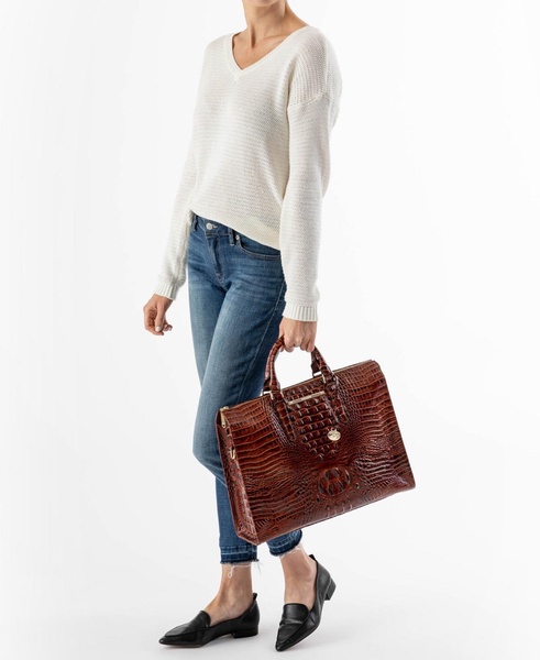 Large Leather Business Tote