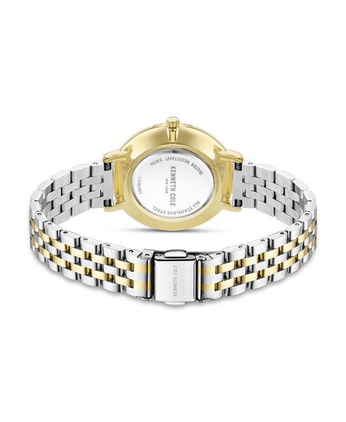 Women's Classic Two Tone Yellow Stainless Steel 34mm