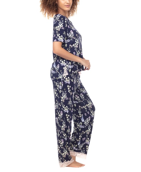 Women's Something Sweet Rayon Pant Pajama Set, 2 Piece