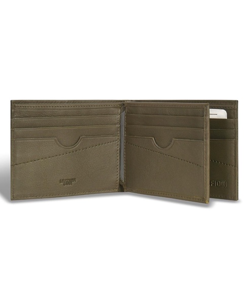 Men's Camo Collection Leather Center Wing Wallet