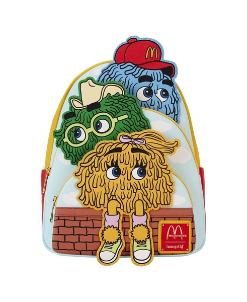 McDonald's Vintage Fry Kids Triple Pocket Mini Backpack