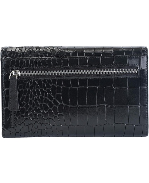 Women's Croco2 RFID Secure Trifold Wallet