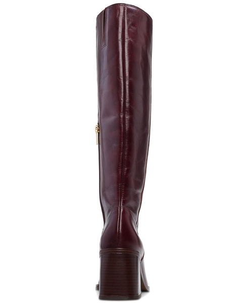 Sangeti Snip-Toe Block-Heel Extra Wide-Calf Tall Boots