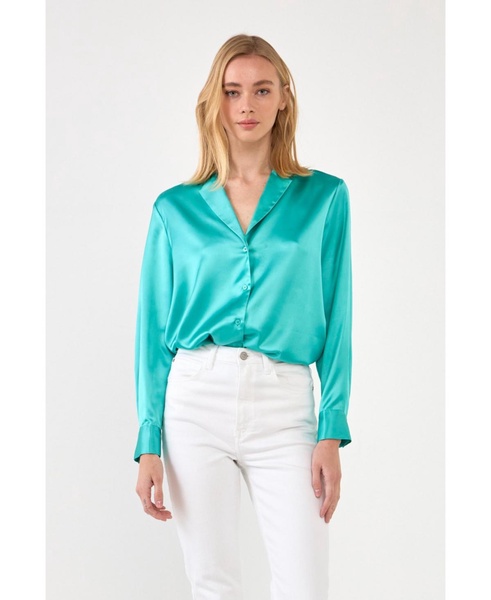 Women's Classic Satin Over Shirt