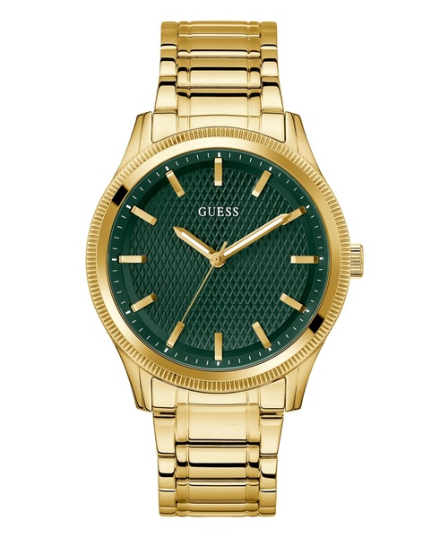 Men's Analog Gold-Tone Stainless Steel Watch 44mm