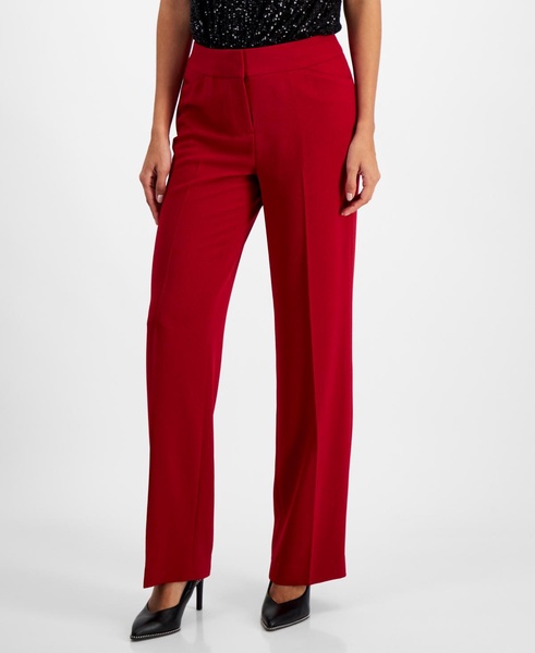 Women's High Rise Straight-Leg Pants, Created for Macy's