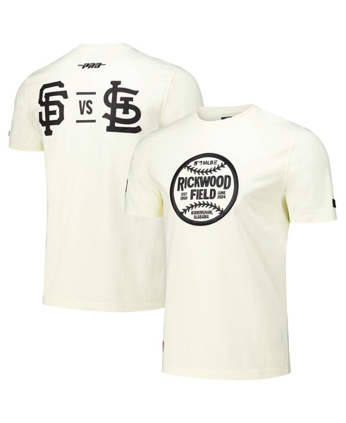 Men's Cream San Francisco Giants vs. St. Louis Cardinals 2024 Rickwood Classic T-Shirt