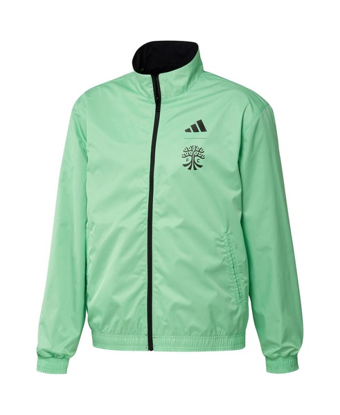 Men's Black and Green Austin FC 2023 On-Field Anthem Full-Zip Reversible Team Jacket