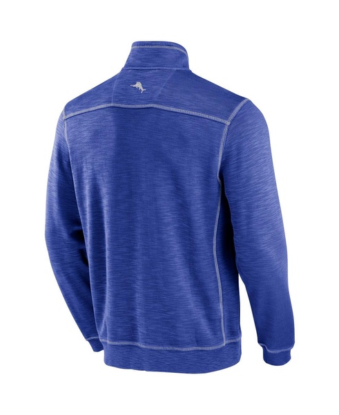 Men's Blue St. Louis Cardinals Tobago Bay Tri-Blend Quarter-Zip Sweatshirt