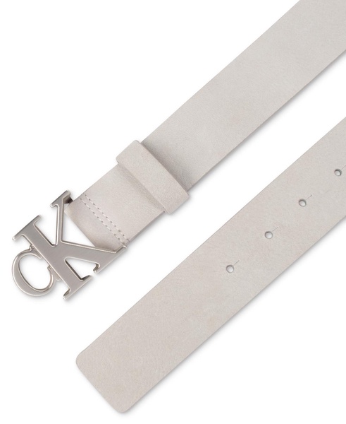 Men's Plaque-Buckle CK Logo Belt