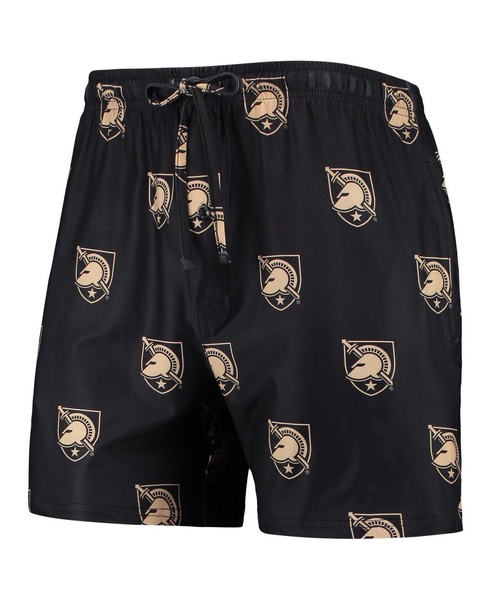 Men's Black Army Black Knights Flagship Allover Print Jam Shorts