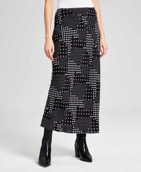 Women's Printed Maxi Slip Skirt, Exclusively at Macy's