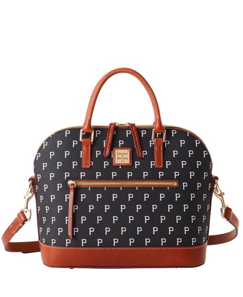 Women's Pittsburgh Pirates Signature Domed Zip Satchel Purse