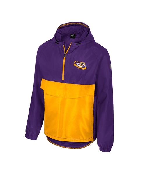 Men's Purple LSU Tigers Reloaded Anorak Half-Zip Jacket