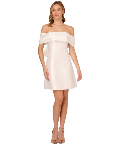 Women's Mikado Bow-Back Cocktail Dress