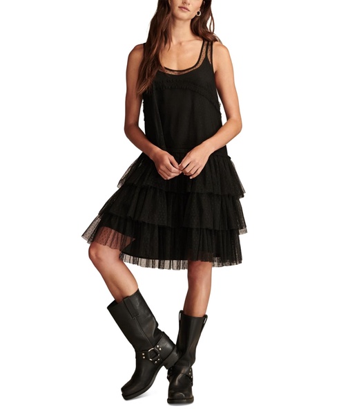 Women's Tulle Drop-Waist Dress