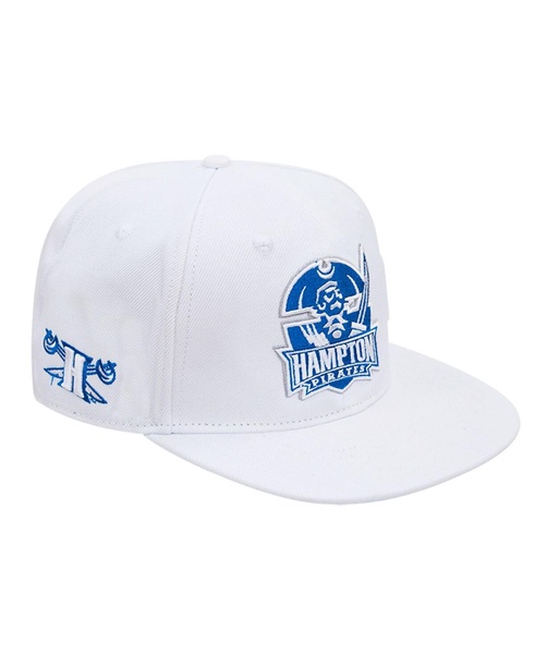 Men's White Hampton Pirates Evergreen Wool Snapback Hat