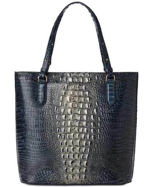 Ezra Melbourne Embossed Large Leather Tote