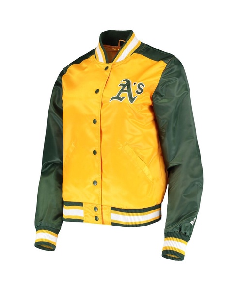 Women's Gold Oakland Athletics The Legend Full-Snap Jacket