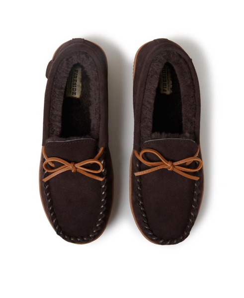 Men's Fireside by Nelson Bay Genuine Shearling Moccasin Slipper