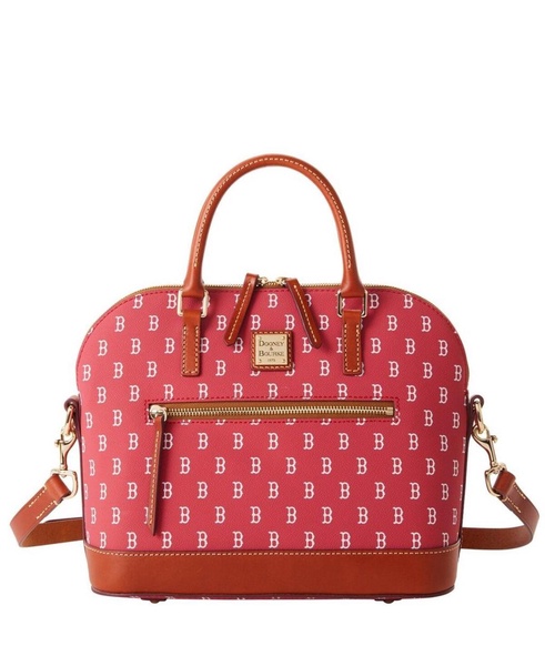 Women's Boston Red Sox Signature Domed Zip Satchel Purse