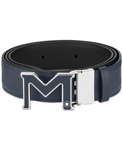 M Buckle Reversible Leather Belt