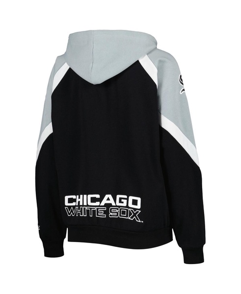 Women's Black, Silver Chicago White Sox Hail Mary Full-Zip Hoodie