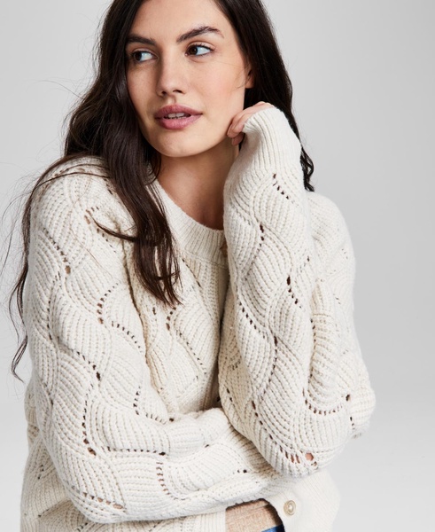 Women's Pointelle Cardigan, Created for Macy's