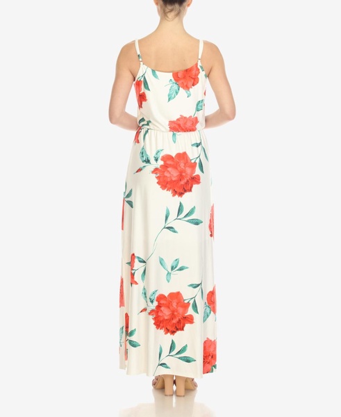 Women's Floral Strap Maxi Dress