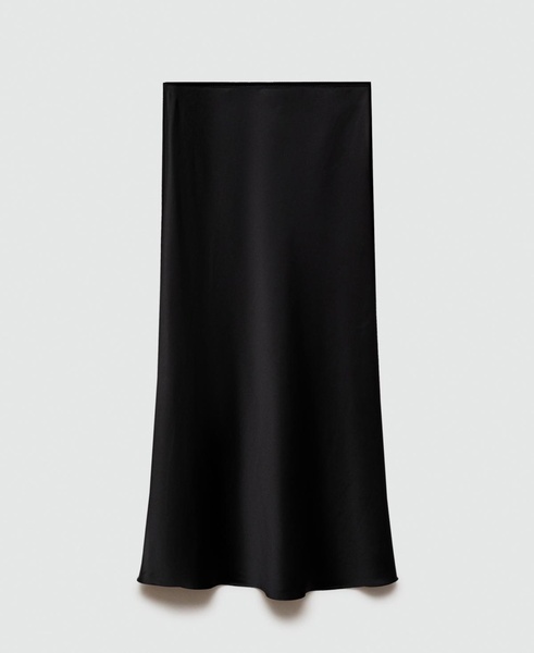 Women's Midi Satin Skirt