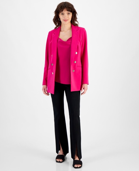 Women's Peak-Lapel Open-Front Long-Sleeve Blazer, Created for Macy's 