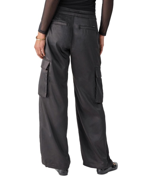 Women's Eve Semi-High-Rise Satin Cargo Pants