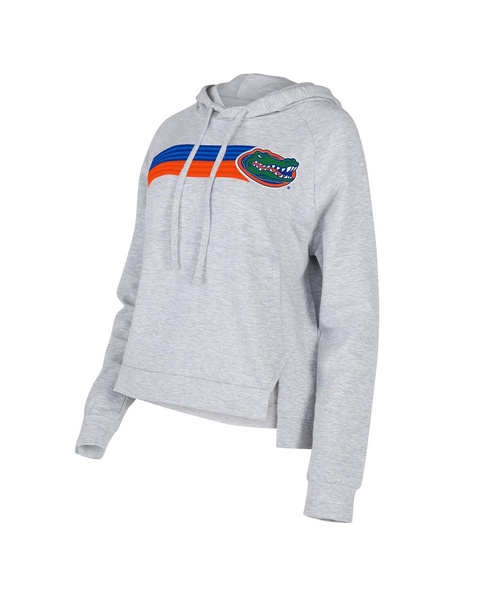 Women's Gray Florida Gators Cedar Tri-Blend Raglan Pullover Hoodie