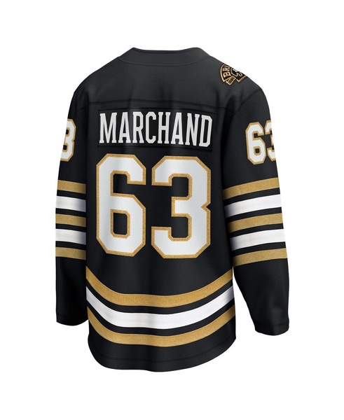 Men's Brad Marchand Black Boston Bruins 100th Anniversary Premier Breakaway Player Jersey