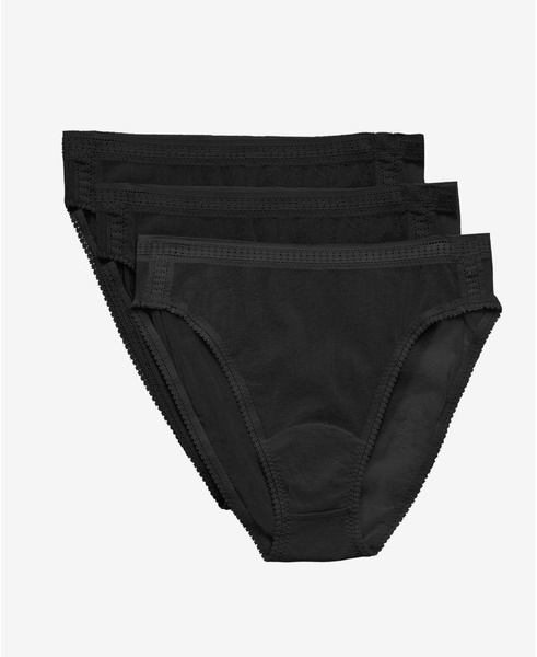 Women's Mesh Hi Cut Brief, Pack of 3 3012P3