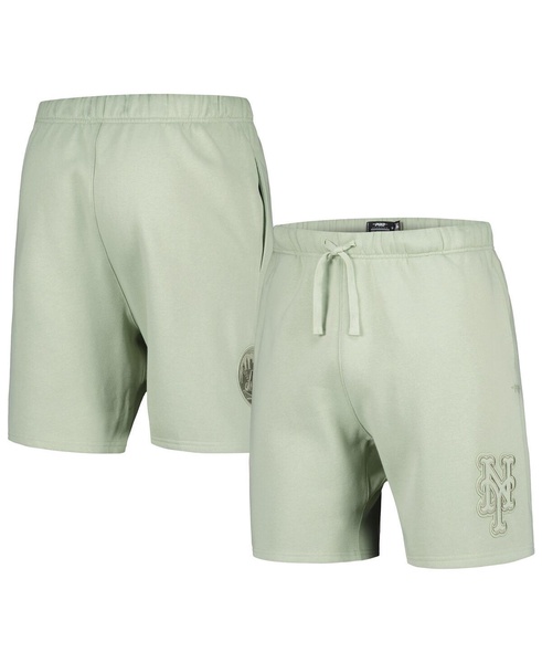 Men's Light Green New York Mets Neutral Fleece Shorts