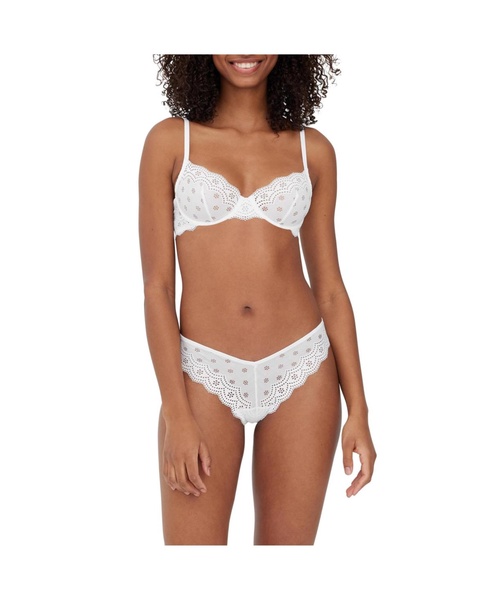 Women's Smitten Eyelet Lace High Cut Chikini